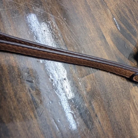 Michael Kors Fulton Large Zip Clutch Wristlet MK Signature Brown Tan - Picture 5 of 8